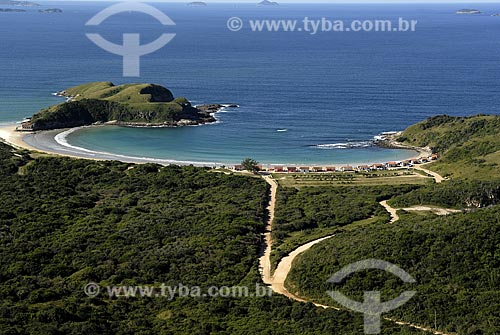  Subject: Aerial view of Praia das Conchas (Conchas Beach) / Place: Cabo Frio City - Rio de Janeiro State - Brazil / Date: June 2008 