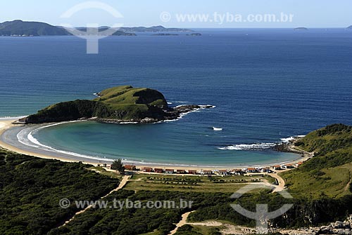  Subject: Aerial view of Praia das Conchas (Conchas Beach) / Place: Cabo Frio City - Rio de Janeiro State - Brazil / Date: June 2008 