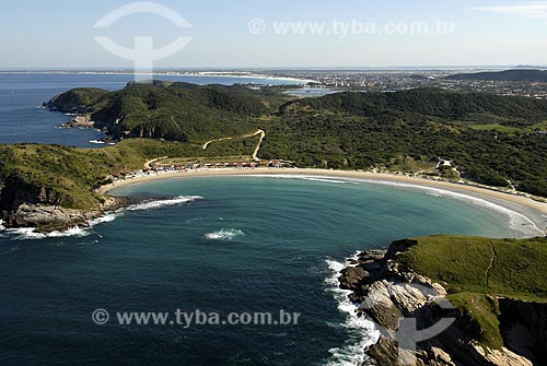 Subject: Aerial view of Praia das Conchas (Conchas Beach) / Place: Cabo Frio City - Rio de Janeiro State - Brazil / Date: June 2008 