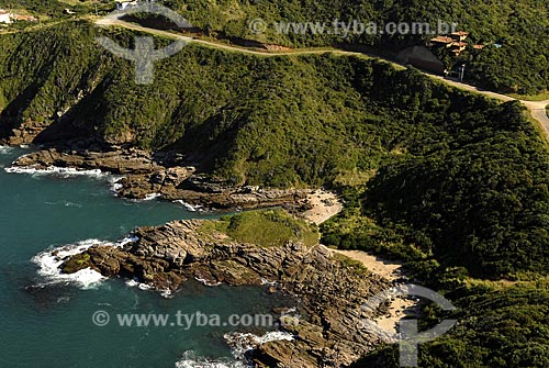  Subject: Aerial view of Praia das Focas (Beach of Seals) / Place: Buzios City - Rio de Janeiro State - Brazil / Date: June 2008 