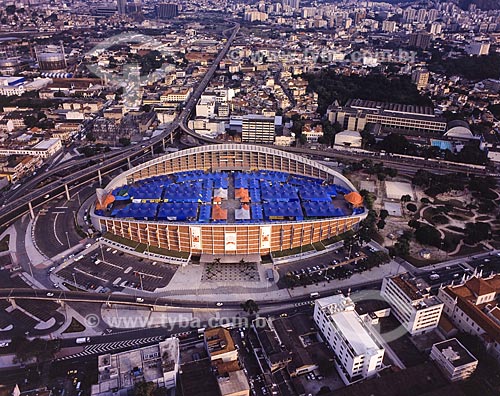  Subject: Aerial view of Sao Cristovao Fair, also known as Paraibas Fair / Place: Sao Cristovao - Rio de Janeiro city - Rio de Janeiro state - Brazil / Date: 2008 