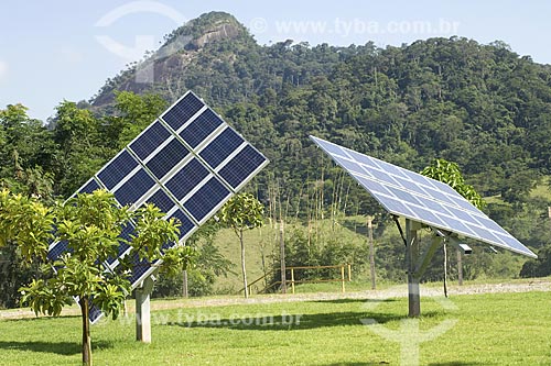  Subject: Solar panel in Norte Fluminense Thermoelectric Power Plant (UTE), in Macae / Place: Macae city - Rio de Janeiro state - Brazil / Date: 2008 