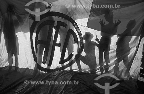  Subject: Fans of América Futebol Clube (AFC), soccer team / Place: Maracana - Rio de Janeiro city - Rio de Janeiro state - Brazil / Date: 80`s 