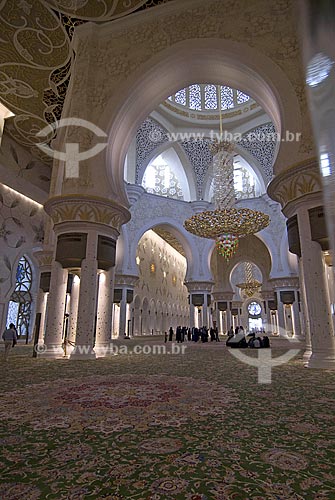  great Mosque of Abu Dhabi - Mosque Sheik Zayed Bin Sultan Al Nathyan - Abu Dhabi - United Arab Emirates 