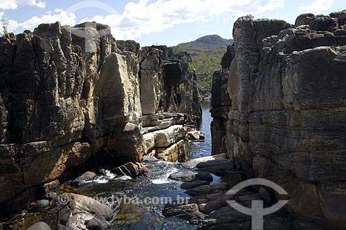  Subject: Canyon 2 of Rio Preto (Black River) - Chapada dos Veadeiros National Park / Place: Goias State - Brazil / Date: July 2007 