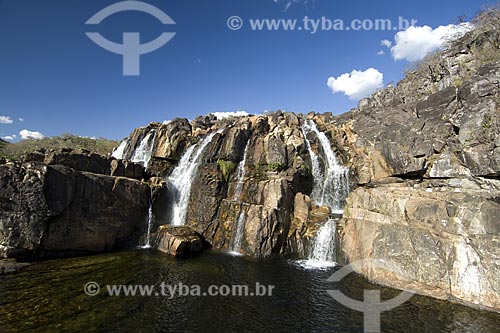  Subject: Cariocas Waterfall - Chapada dos Veadeiros National Park / Place: Goias State - Brazil / Date: July 2007 