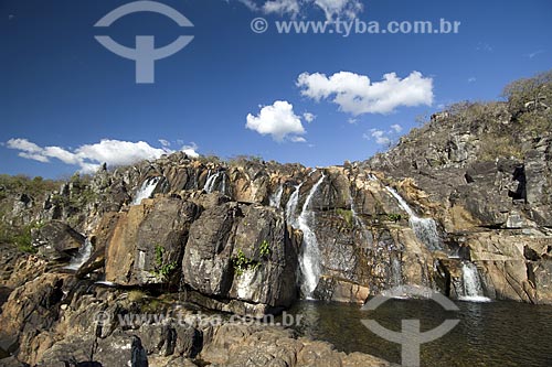  Subject: Cariocas Waterfall - Chapada dos Veadeiros National Park / Place: Goias State - Brazil / Date: July 2007 