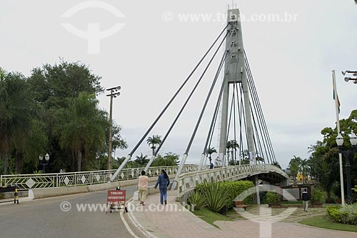  Subject: Wilsom Pinheiro Bridge over Acre River - International border Brazil-Bolivia / Place: Brasileia City - Acre State - Brazil / Date: June 2008 