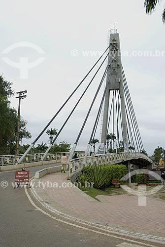  Subject: Wilsom Pinheiro Bridge over Acre River - International border Brazil-Bolivia / Place: Brasileia City - Acre State - Brazil / Date: June 2008 