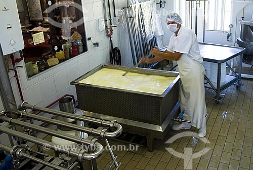  Subject: Manufacture of cheese - Vale dos Vinhedos (Vineyard Valley) / Place: Bento Gonçalves City - Rio Grande do Sul State - Brazil / Date: February 2008 