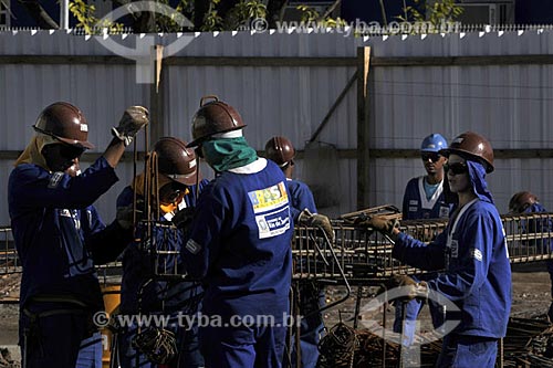  Subject: PAC (Growth Acceleration Program) workers in Manguinhos / Place: Rio de Janeiro city - Rio de Janeiro state - Brazil / Date: 08/07/2009 