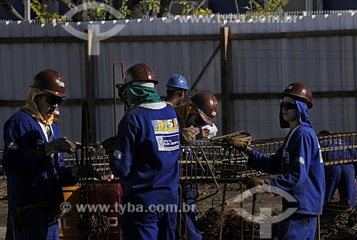  Subject: PAC (Growth Acceleration Program) workers in Manguinhos / Place: Rio de Janeiro city - Rio de Janeiro state - Brazil / Date: 08/07/2009 