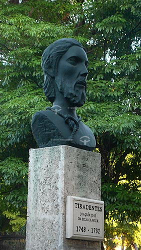  Subject: Statue of the Brazilian martyr Tiradentes , Joaquim Jose da Silva Xavier / Local: Havana - Cuba / Date: october 2009 