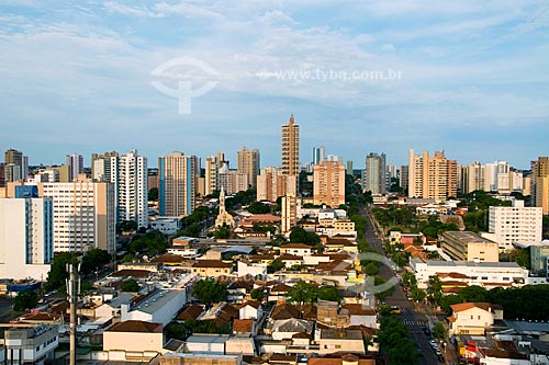  Subject: Top view of Campo Grande city center / Place: Campo Grande city - Mato Grosso do Sul state - Brazil / Date: October 2008 