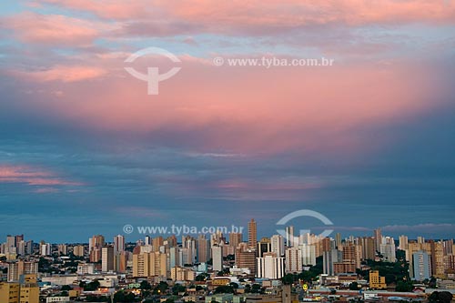  Subject: Panoramic view of Campo Grande city at dusk / Place: Campo Grande city - Mato Grosso do Sul state - Brazil / Date: January 2009 