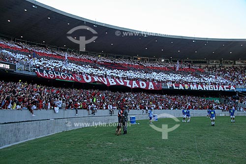  Subject: Supporters of the Flamengo soccer team at the Mario Filho stadium (Maracana) - Flamengo x Santos  / Place:  Maracana neighborhood - Rio de Janeiro city - Rio de Janeiro state - Brazil  / Date: 31/10/2009 