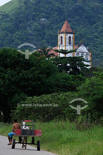  Igreja de Sao Nicolau do Surui (Church of St. Nicholas of Surui), built between 1710 and 1712, 18th century, located on top of a hill near Surui River, the only inland ports of the colonial period still active  - Mage city - Rio de Janeiro state (RJ) - Brazil