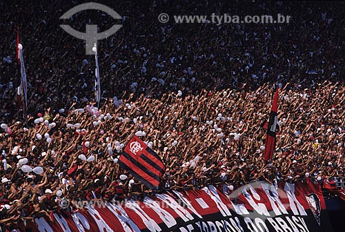  Subject: Flamengo fans in the Maracana Stadium / Place: Rio de Janeiro city - Rio de Janeiro state  