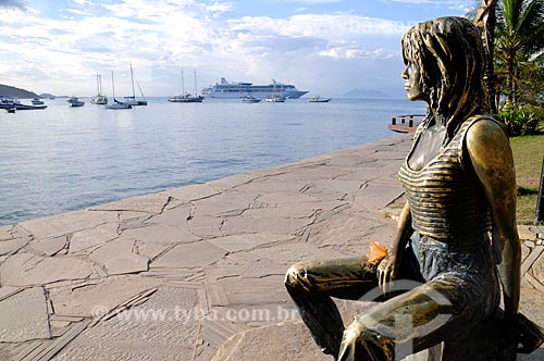  Subject: Brigitte Bardots statue  / Place:  Buzios city - Rio de Janeiro state - Brazil  / Date: 2009 