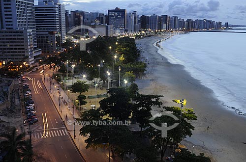  Subject: Night view of Praia de Iracema / Place: Fortaleza city - Ceara state - Brazil / Date: 05/2010 