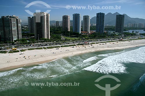  Subject: Aerial view of Barra da Tijuca neighborhood  / Place:  Rio de Janeiro city - Rio de Janeiro state - Brazil  / Date: 11/2009 