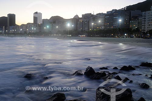  Subject: Night view of Copacabana beach / Place: Rio de Janeiro city - Rio de Janeiro state - Brazil  / Date: maio 2009 