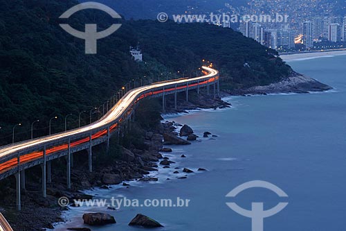  Subject: Night view of the Joa viaduct  / Place: Rio de Janeiro city - Rio de Janeiro state - Brazil  / Date: maio 2009 