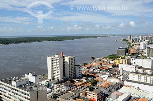  Subject: Center view and Sergipe river / Place: Aracaju city - Sergipe state - Brazil / Date: junho 2009 