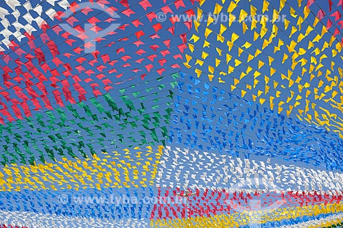  Subject: Colored Pennants for Sao joao Feast  / Place: Aracaju city - Sergipe state - Brazil / Date: junho 2009 