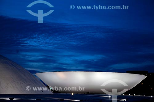  Subject: Night view of the National Congress  / Place:  Brasilia city - Distrito Federal (Federal District) - Brazil  / Date: 01/2010 