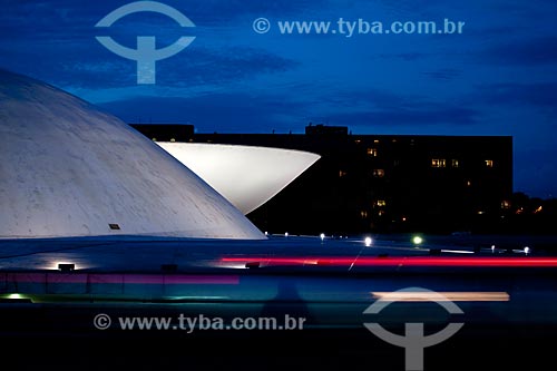  Subject: Night view of the National Congress  / Place:  Brasilia city - Distrito Federal (Federal District) - Brazil  / Date: 01/2010 