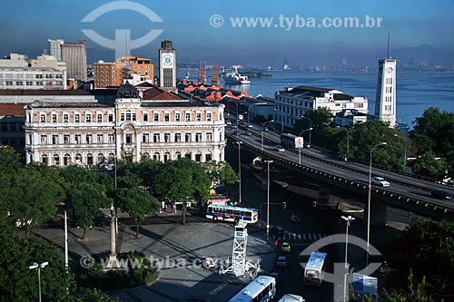  Subject: General view of the Maua square, with the D. Joao IV Palácio in the background and the Perimetral Avenue at right  / Place:  Rio de Janeiro city - Rio de Janeiro state - Brazil  / Date: 03/2010 