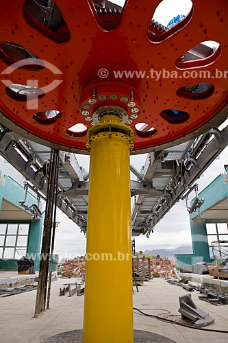  Subject: Growth Acceleration Program (Programa de Aceleracao do Crescimento - PAC) aim to improve the countrys infrastructure - Driving shaft of the cable car built in Complexo do Alemao slum  / Place:  Rio de Janeiro city - Rio de Janeiro state -  