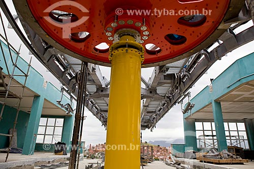  Subject: Growth Acceleration Program (Programa de Aceleracao do Crescimento - PAC) aim to improve the countrys infrastructure - Driving shaft of the cable car built in Complexo do Alemao slum  / Place:  Rio de Janeiro city - Rio de Janeiro state -  