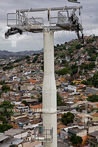  Subject: Growth Acceleration Program (Programa de Aceleracao do Crescimento - PAC) aim to improve the countrys infrastructure - Support column of the cable car built in Complexo do Alemao slum  / Place:  Rio de Janeiro city - Rio de Janeiro state - 