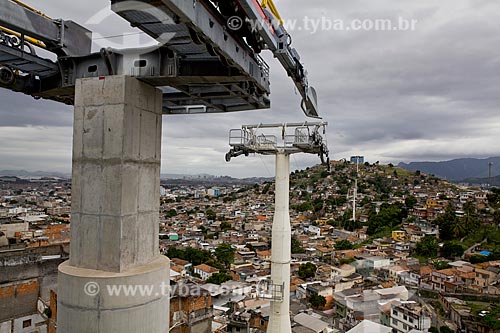  Subject: Growth Acceleration Program (Programa de Aceleracao do Crescimento - PAC) aim to improve the countrys infrastructure - Support column of the cable car built in Complexo do Alemao slum  / Place:  Rio de Janeiro city - Rio de Janeiro state - 