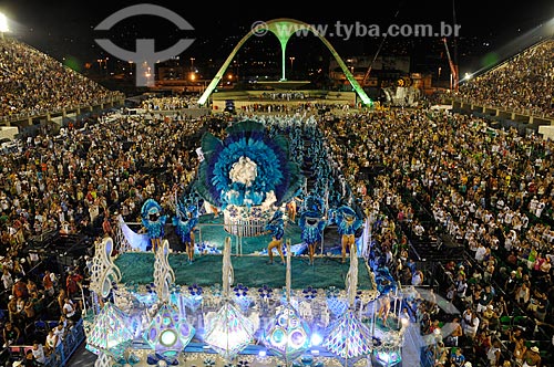  Subject: Unidos de Vila Isabel Samba School during parade - Rio de Janeiro carnival  / Place:  Rio de Janeiro city - Rio de Janeiro state - Brazil  / Date: 02/2010 