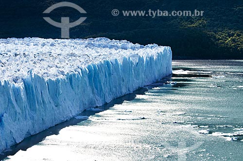  Subject: Ice pieces on the water called Perito Moreno Glacier in Los Glaciares National Park - the park was declared a World Heritage Site by UNESCO in 1981  / Place:   Patagonia - Argentina  / Date: 19/02/2010 