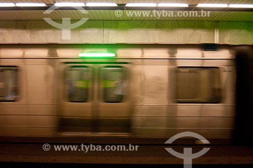 Subject: Detail of an underground train  / Place:  Rio de Janeiro city - Rio de Janeiro state - Brazil  / Date: 08//06/2010 