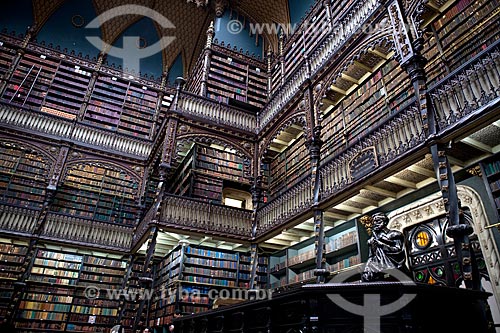  Subject: Real Gabinete Portugues de Leitura interior  / Place:  Rio de Janeiro city - Rio de Janeiro state  / Date: 06/2010 