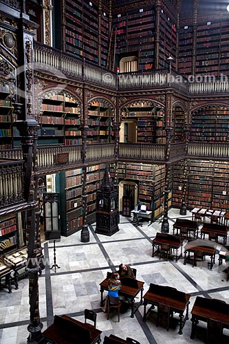  Subject: Real Gabinete Portugues de Leitura interior  / Place:  Rio de Janeiro city - Rio de Janeiro state  / Date: 06/2010 
