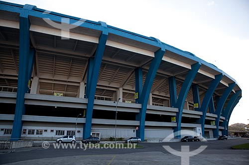  Subject: Facade of Jornalista Mario Filho stadium - also known as Maracana / Place:  Rio de Janeiro city - Rio de Janeiro state - Brazil  / Date: 06/2010 