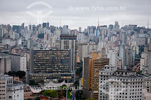  Subject: Aerial view of Sao Paulo city  / Place:  Sao Paulo city - Sao Paulo state - Brazil  / Date: 04/10/2010 