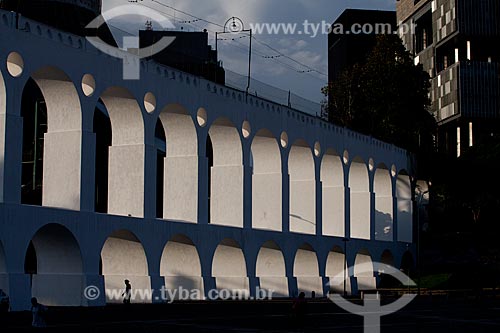  Subject: Lapa arches during the sunset  / Place:  Rio de Janeiro city - Brazil  / Date: 11/2010 