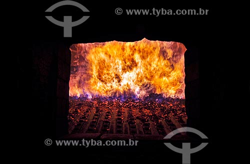  Subject: Burning of corncobs for heating a boiler  / Place:  Uberlandia - Minas Gerais - Brazil  / Date: 12/2008 