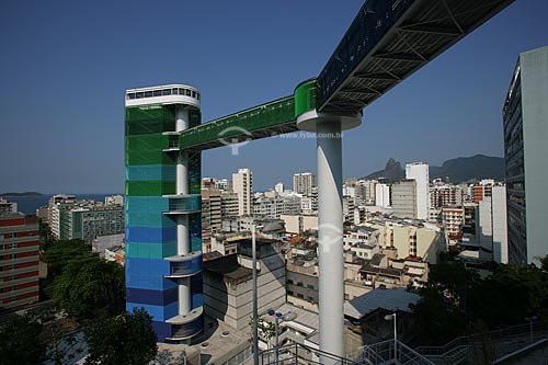  Complexo Rubem Braga (Rubem Braga Complex) in Ipanema - Elevator for the access to the communities of Morro Cantagalo and Pavao-Pavaozinho slums   - Rio de Janeiro city - Rio de Janeiro state (RJ) - Brazil