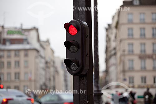  Subject: Traffic light in the streets of Paris  / Place:  Paris - France  / Date: 11/2010 