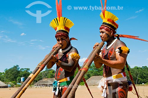  Subject: Kuarup ritual in the Kalapalo village  / Place:  Querencia - Mato Grosso state  / Date: 07/2009 