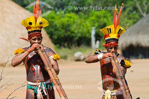  Subject: Kuarup ritual in the Kalapalo village  / Place:  Querencia - Mato Grosso state  / Date: 07/2009 