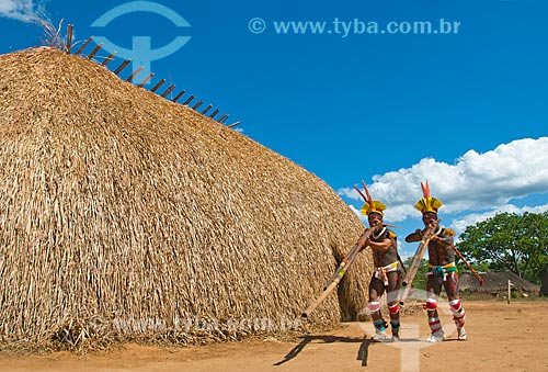  Subject: Kuarup ritual in the Kalapalo village  / Place:  Querencia - Mato Grosso state  / Date: 07/2009 